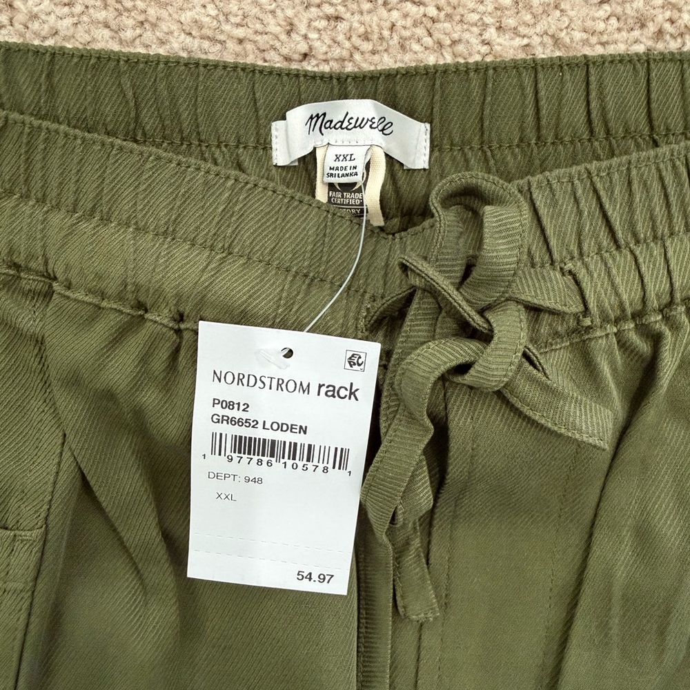 Madewell Olive Green Cargo Trousers - Picture 3 of 3